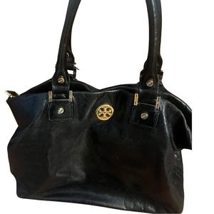 Tory Burch Black Leather Shoulder Bag